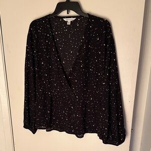 Multicolored hearts Pattern Blouse